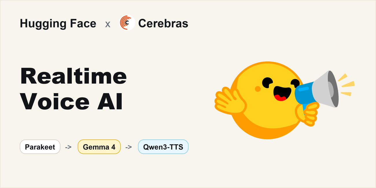 Hugging Face Cerebras Gemma 4 사용법, 실시간 음성 AI와 비전 에이전트를 테스트하는 방법